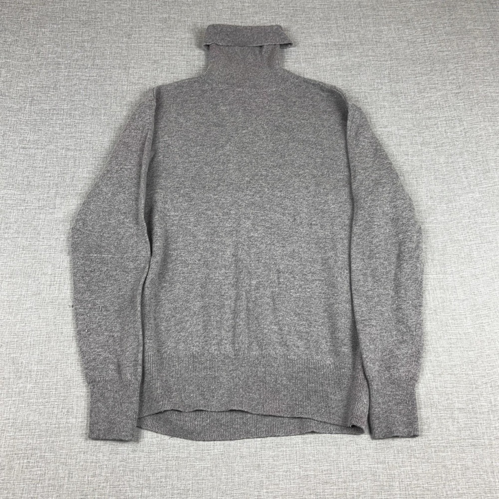 IRO Sweater Mens Large Gray Merino Wool Nylon Turtleneck Thermal Knit Pullover